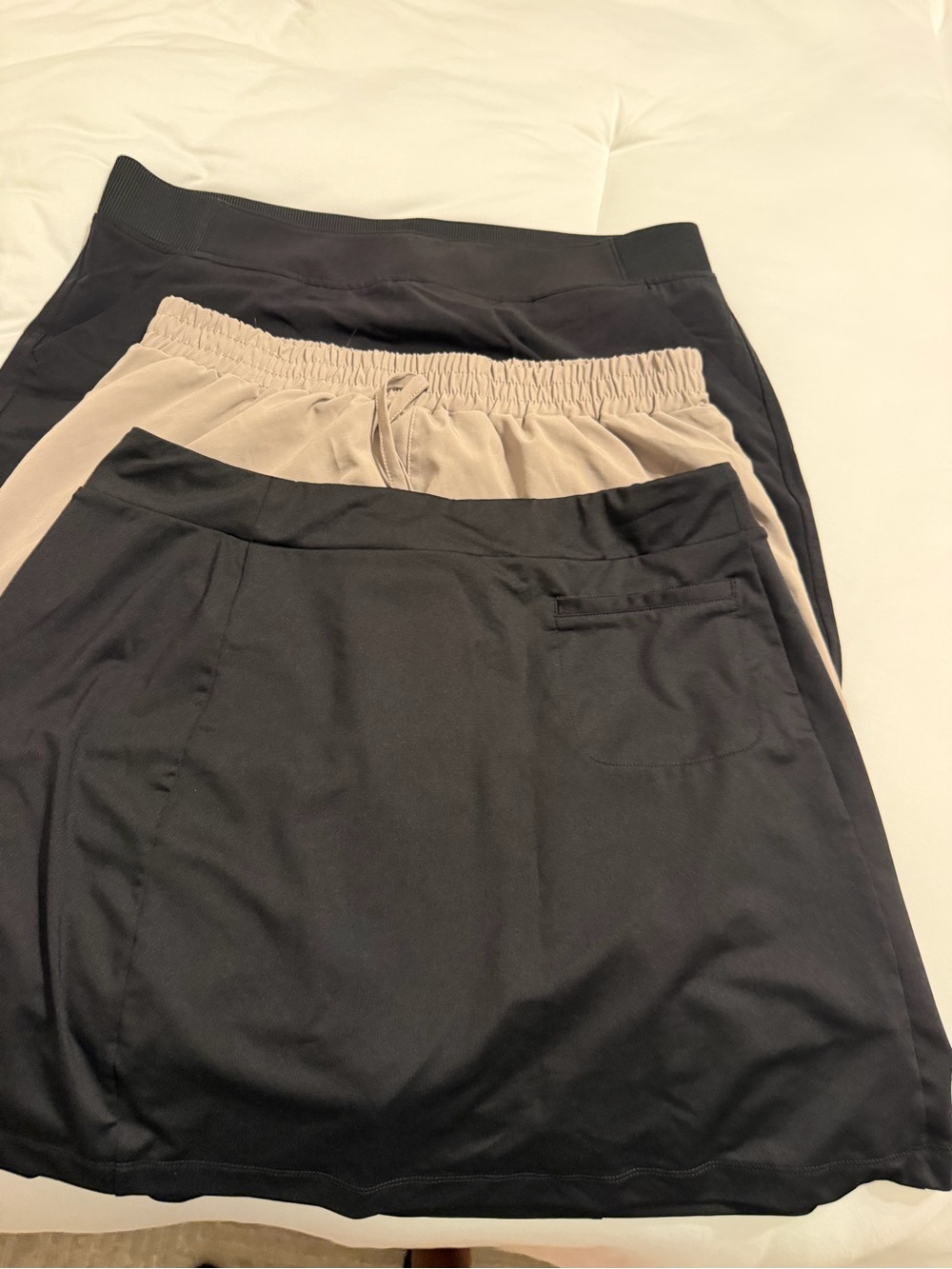 Lot of 3 womens golf tennis Pull-On Skorts size Large